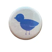 1.25" Button - Folk Art - Chick (Three Pack)
