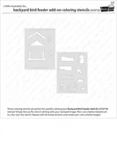 LF3712 Backyard Bird Feeder Add-On Coloring Stencils