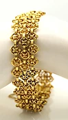 1980s 18 Karat Yellow Gold Flexible Link Bracelet