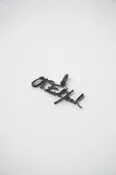 Signature Pendant - Oxidized Sterling Silver
