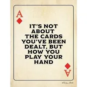 Ace Of Diamonds By Susan Ball Art Print - 12 X 16