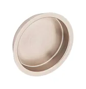 2-7/16 In. L Satin Nickel Brass Flush Pull For Sliding Doors EA