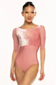 Elevé Dancewear Rendi Half Sleeve Leotard, Lantana