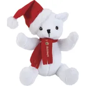 10" White Christmas Bear