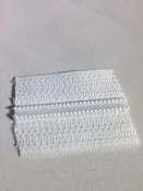 #10 Coil Zipper: White