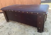 Antique Arts & Crafts Oak Storage Bench stickley era – W7374