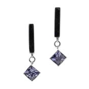1 Stone Amethyst Earrings GZ NW 7165
