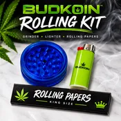 BudKoin Rolling Kit | Grinder, Lighter & Rolling Papers