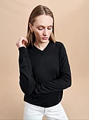 Ben V Neck Sweater in Aqua