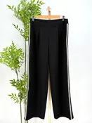 Anthem the Label Fine Rib Scuba Trouser in Black