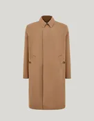 Camel cotton blend raincoat