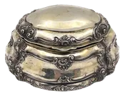 Austrian 18th or Early 19th Century Gilt Silver Box with Shell Motifs