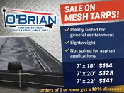 Replacement Mesh Dump Truck Tarp
