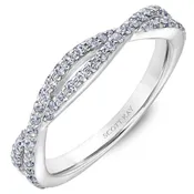 14K “Namaste” Open Twist Diamond Band