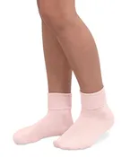 Jefferies Socks - Smooth Toe Turn Cuff- Pink
