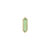 9ct YG Mini Hexa Gemstone Stud