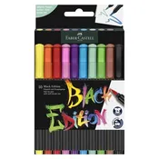 10ct Black Edition Felt Tip Brush Pen