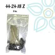 44-24-18 Zinc Core- 6" PreTabbed Wick (Pack of 100)