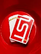 1st V6 Red Playing Cards