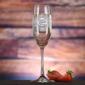 Customized Large Wreath Champagne Flute