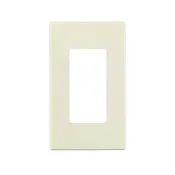 Leviton Almond 1 gang Polycarbonate Decorator Wall Plate 1 pk EA