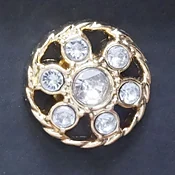 Crystal Rhinestone Button