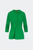Ada Asymmetrical Cardigan in Grass Green