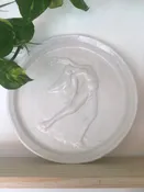 Dancing Figure Sculpture Wall Hanging Platter