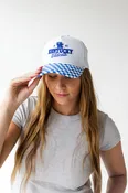 KENTUCKY ALBON CHECKERED CANVAS TRUCKER HAT