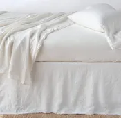 Austin Bed Skirt - Winter White - Queen