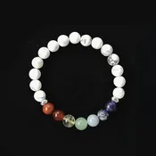 7 Chakra Howlite Bracelet