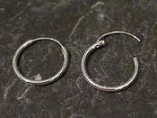 14mm X 1.2MM Sterling Silver Hoops