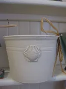 Plant pot with Scallop — Clay Trout Pottery