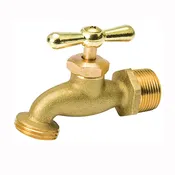 B & K 103-003 Hose Bibb, 1/2 x 3/4 in Connection, MPT x Male Hose, 125 psi Pressure, Brass Body, Antique