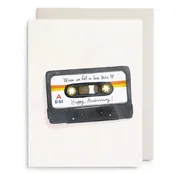 Anniversary Mix Tape Greeting Card