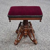 Antique Victorian Piano Stool (20x19x14)