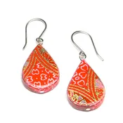 Cherry Paper Earrings
