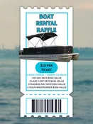 Boat Rental Raffle Ticket