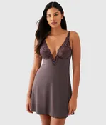 After Dark Chemise: Raisin