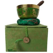 3" Green singing bowl w-Box     SB-139B
