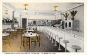 Easton Pennsylvania Hotel Huntington Coffee Shop Vintage Postcard AA88766