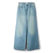 3.Paradis Wide Leg Padded Jeans (Washedblue)