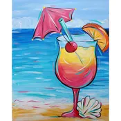 Tequila Sunrise Canvas Paint Kit