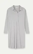 Adriane Knitted Pajama Gown - Grey Chine