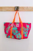 Las Olitas Canvas Reversible Everything Bag- Oil Cloth Lining