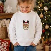 A Very Merry Cupcake: Reindeer (Downloadable Machine Embroidery Design)