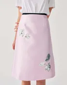 Beatrice b.- Floral Embroidered Midi Skirt