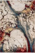 Abstract Multicolor Area Rug, Studio 5' X 7'
