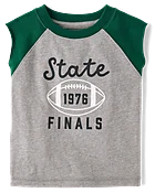 Baby And Toddler Boys Colorblock Varsity Muscle Tank Top - Green
