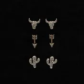 Blazin Roxx Earrings Set 3-Piece